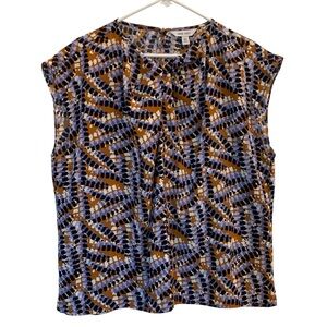 Nine West Sleeveless Blouse with Pretty Twist at the Neck - XXL